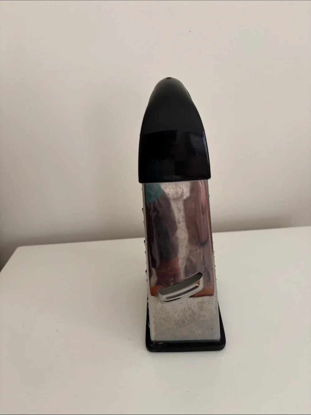 Black and Silver Box Grater with Comfort Handle